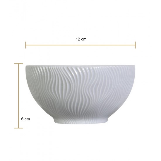 Bowl 360ml 12cm Sinuosa Porcelana Germer